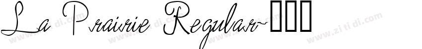 La Prairie Regular字体转换